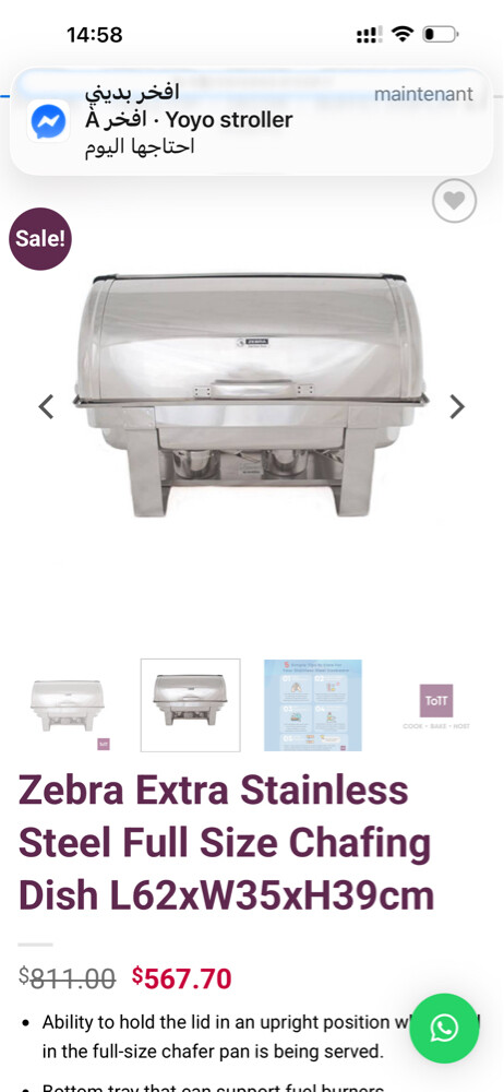 Zebra Extra Stainless Steel Food Wa - 11