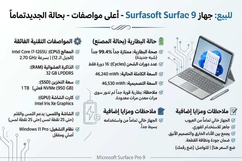 مايكروسوفت سرفيس برو - 1