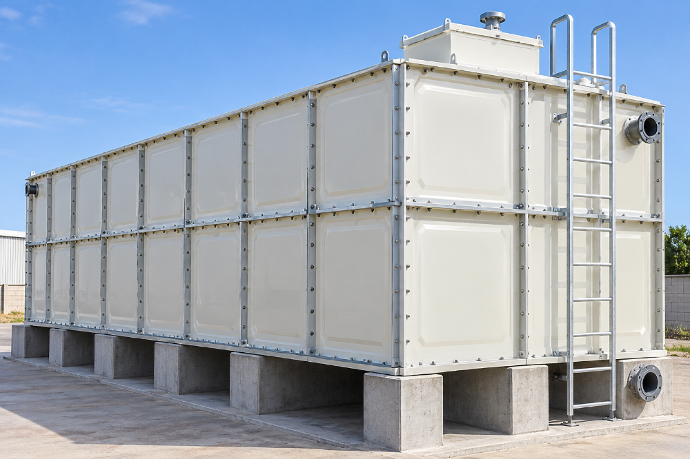 GRP sectional panel water tank - 1
