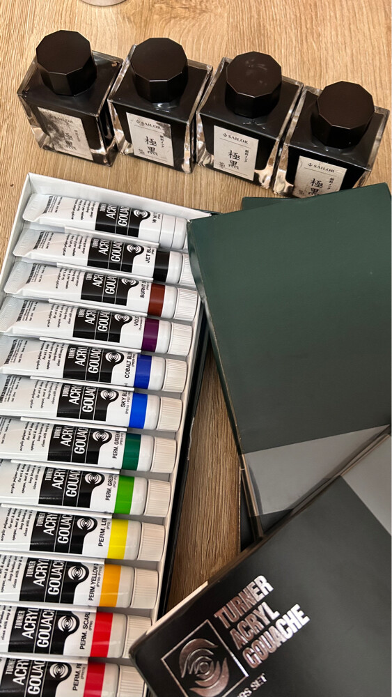 Turpen Acrylic Gouache Paint Set - 1