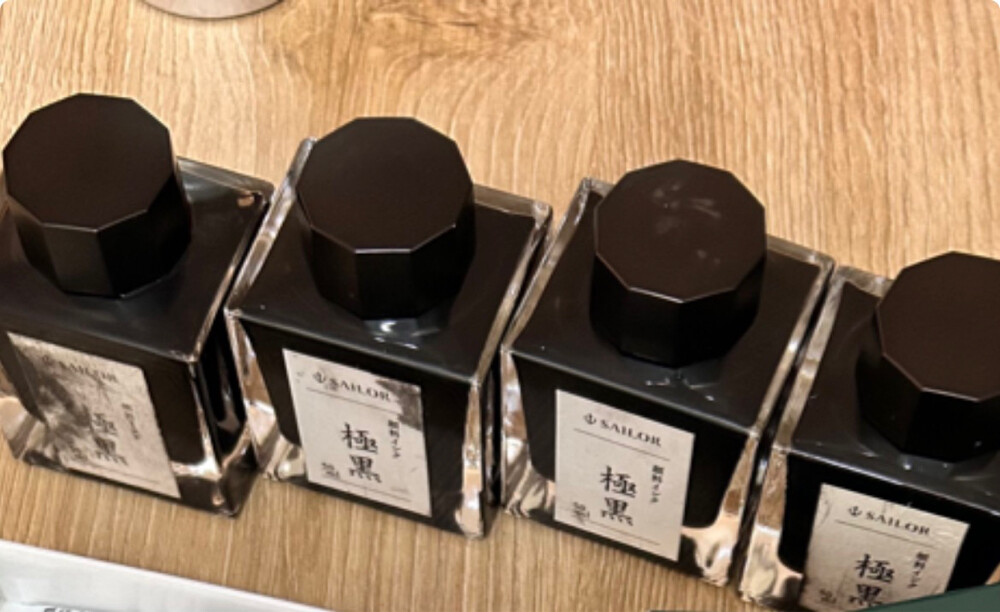 Black Fountain Pen Ink –3 Bottles - 2