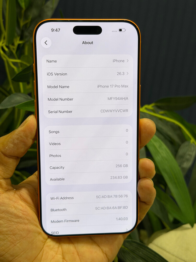 iPhone 17 Pro Max 256GB 97% - 2
