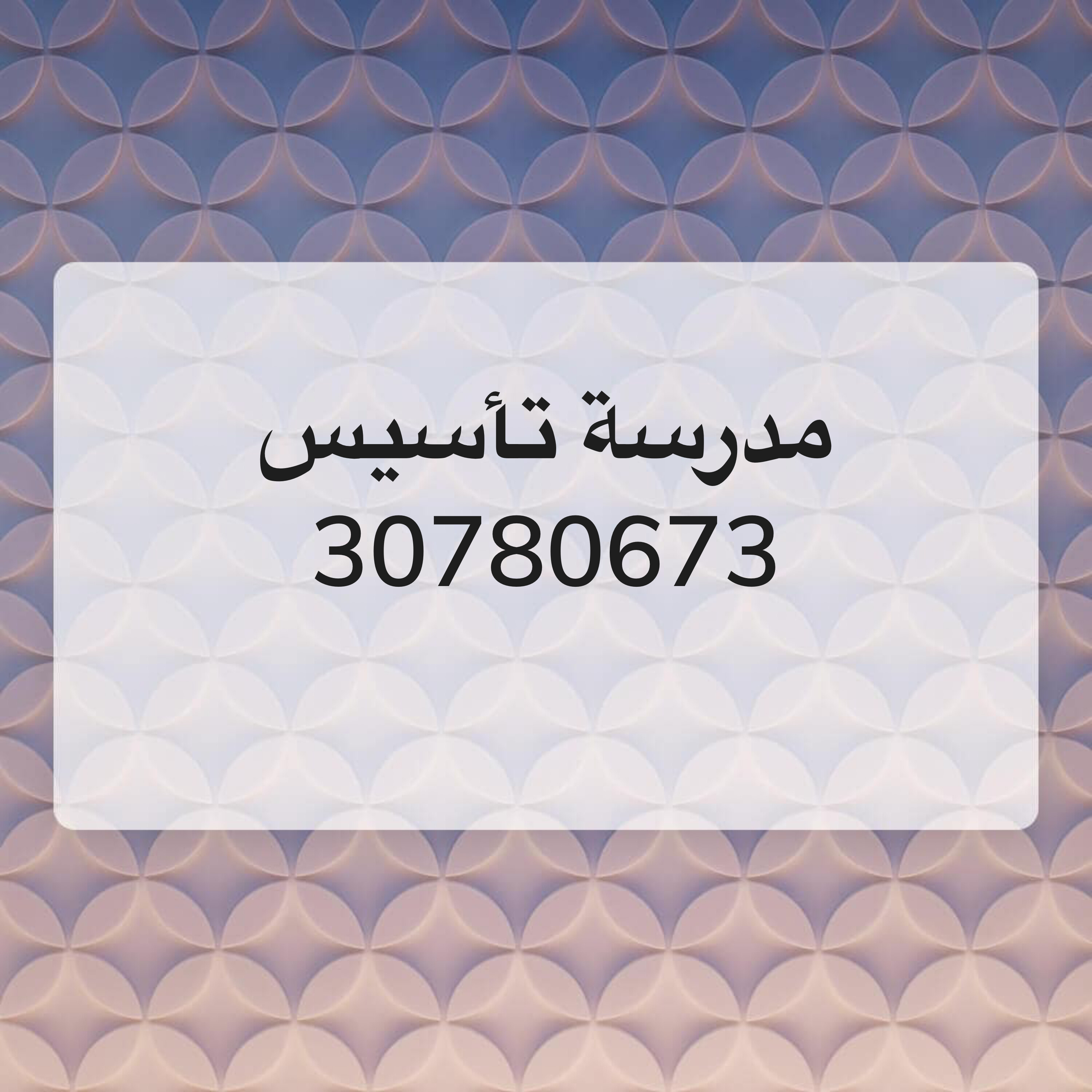 مدرسة خصوصية في تأسيس الأطفال  - 1