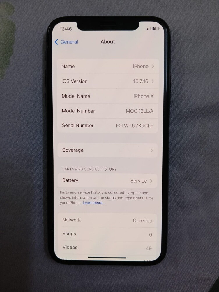 iPhone x 64 gb - 8