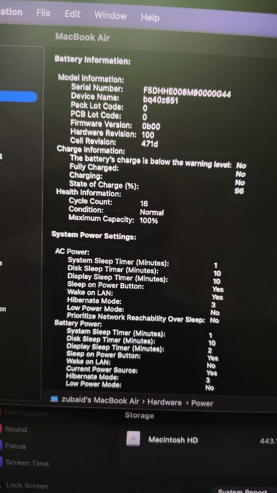 MacBook air m4 16gb with 512gb - 8