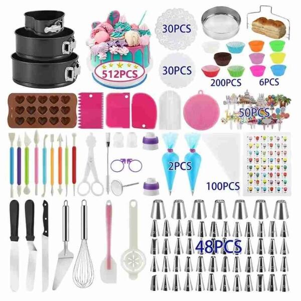 512pc Cake Decorating Tool Kit - 1