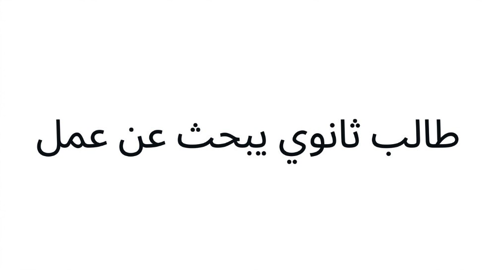 الباحث عن عمل طالب ثانوي - 1