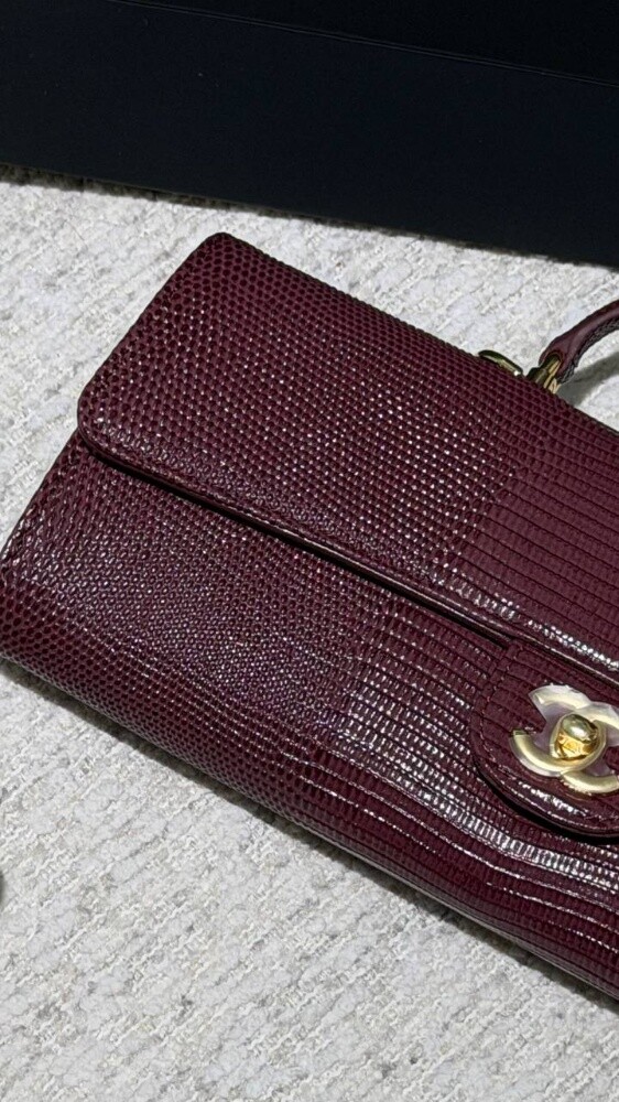 COCO Clutch with chain Lizard Embos - 4