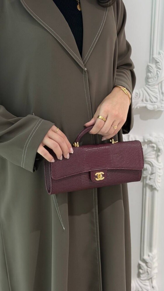 COCO Clutch with chain Lizard Embos - 6
