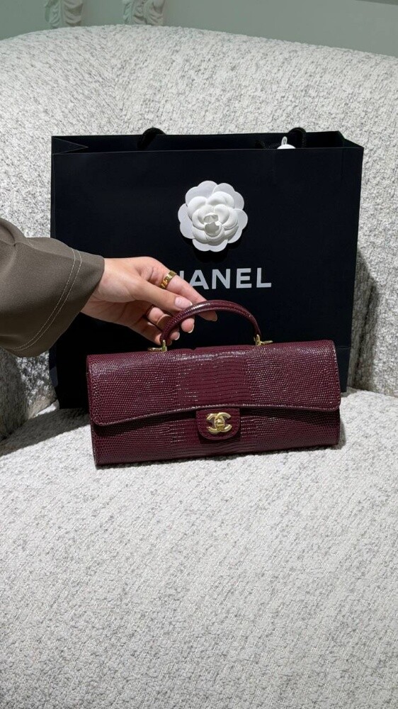 COCO Clutch with chain Lizard Embos - 8