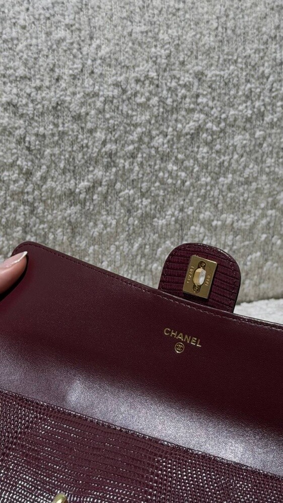 COCO Clutch with chain Lizard Embos - 3