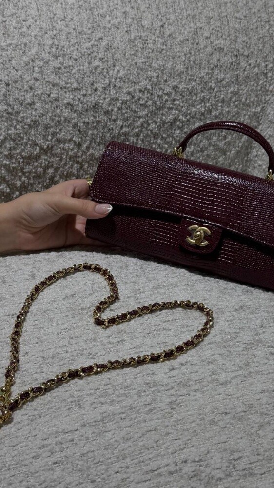 COCO Clutch with chain Lizard Embos - 5