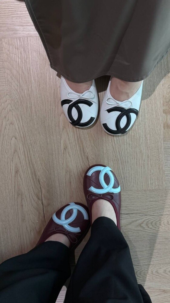 COCO Ballet flats Lambskin White & - 5