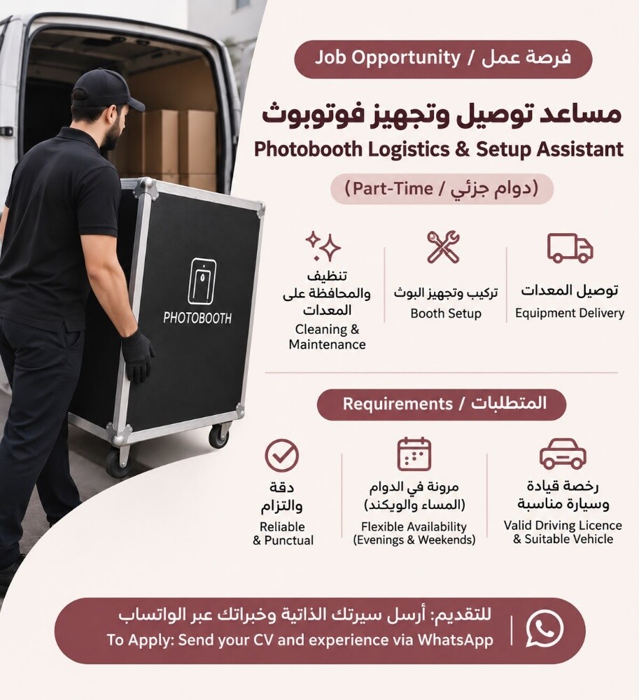 Part time delivery & setup - 1