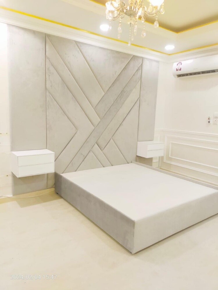 bed with back side design - 1