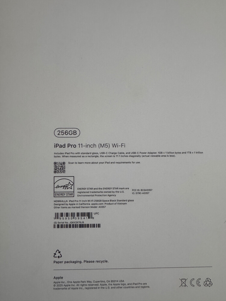 iPad Pro 11 inch M5 - 2