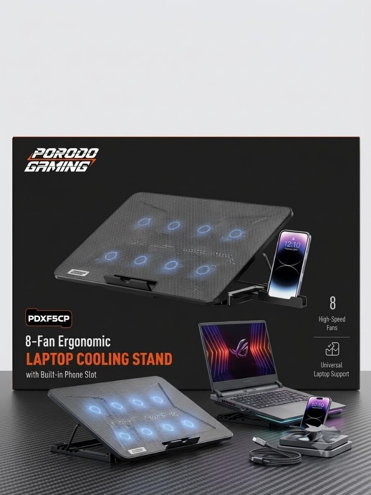 porodo laptop cooling stand - 1