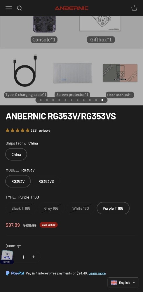 ANBERNIC RG353V PURPLE - 2