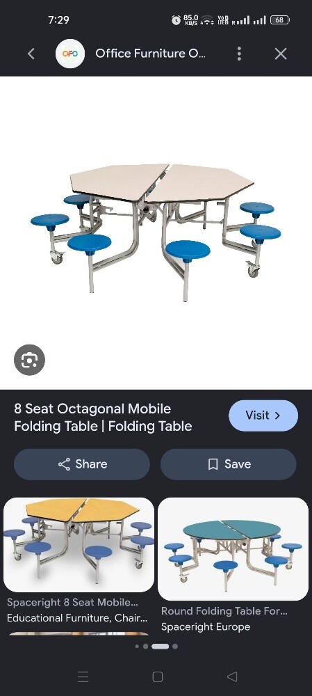 Mobile Foldable table with chairs - 3