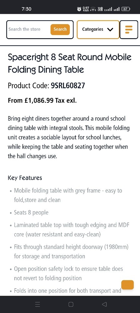 Mobile Foldable table with chairs - 4