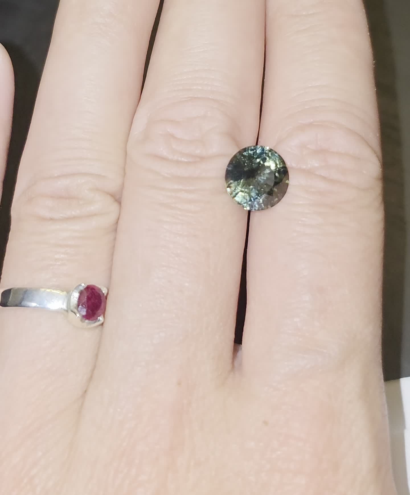 Bluish-Green Sapphire - 1