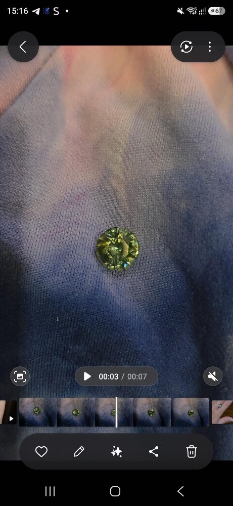 Bluish-Green Sapphire - 3