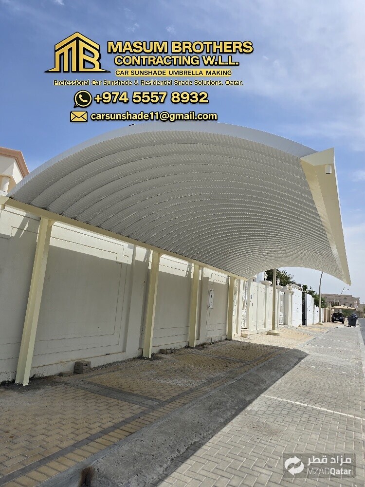 Fabric Car Parking Sunshade Qatar - 12