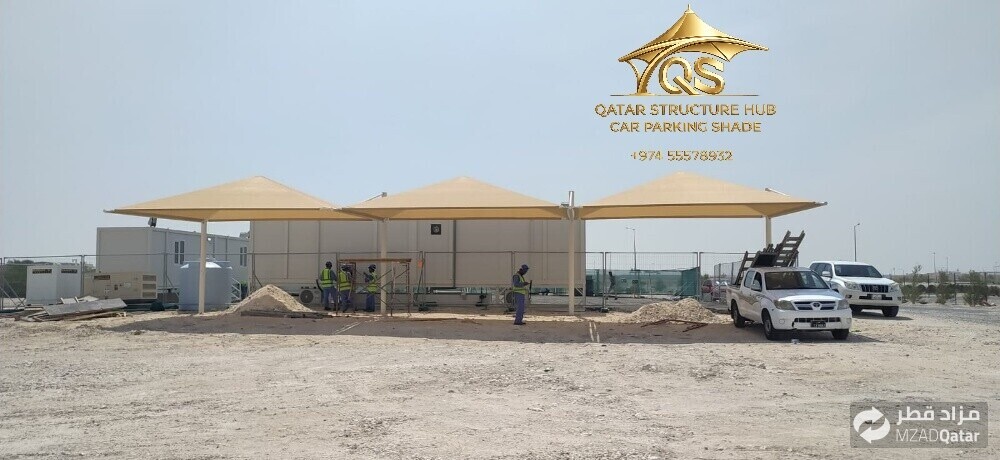 Fabric Car Parking Sunshade Qatar - 4