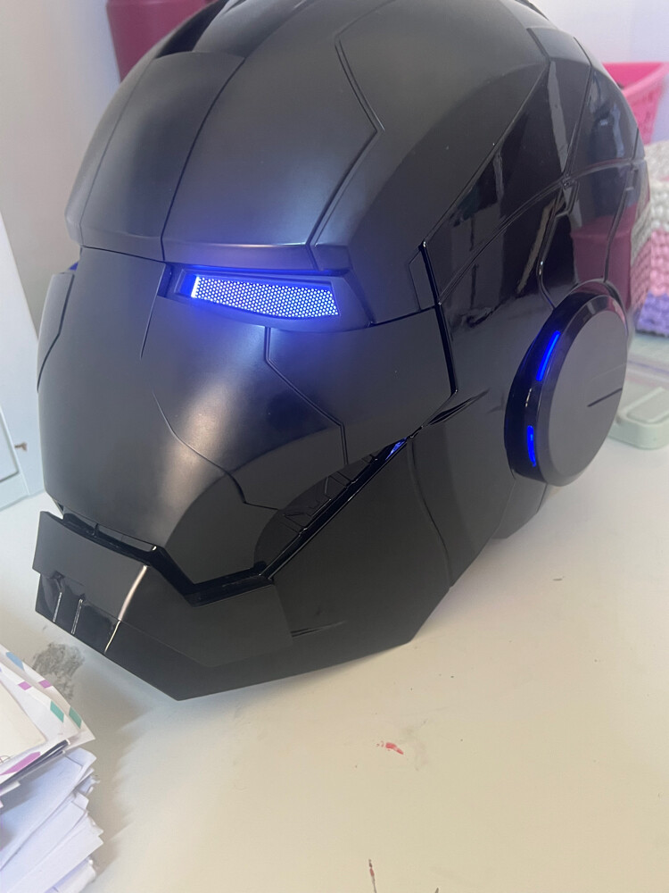 Iron man helmet mk5 black color - 3