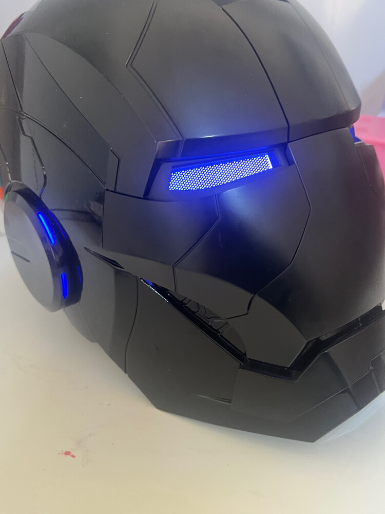 Iron man helmet mk5 black color - 4