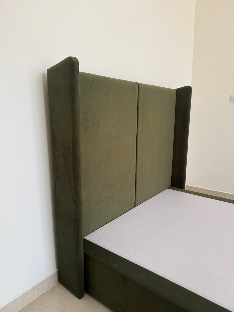 Army green bed queen size - 4