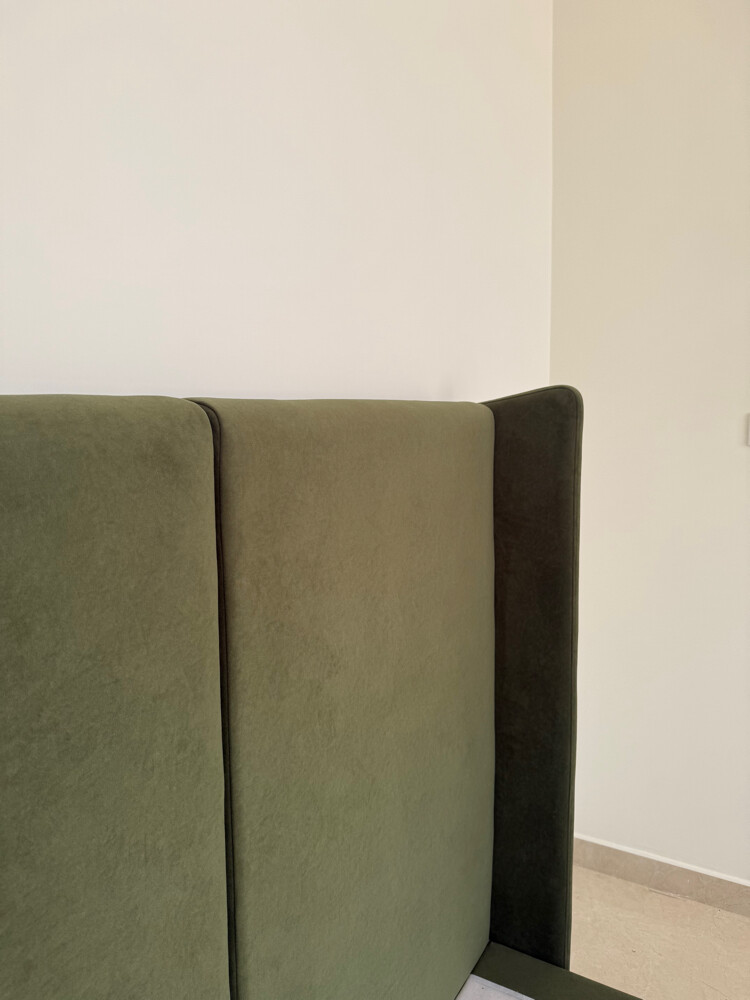 Army green bed queen size - 6