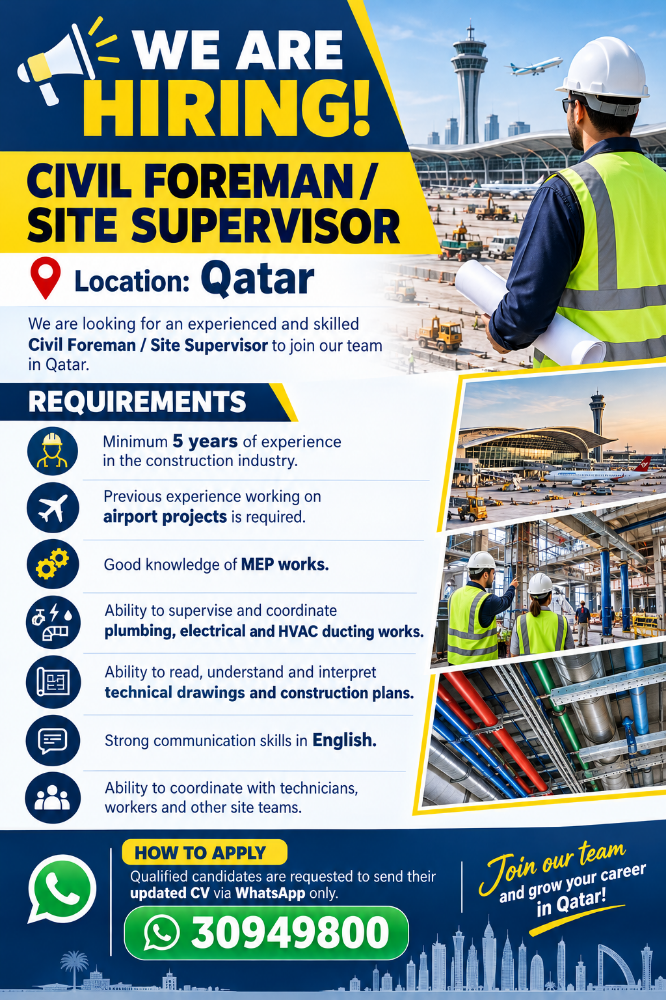 CIVIL FOREMAN / SITE SUPERVISOR - 1