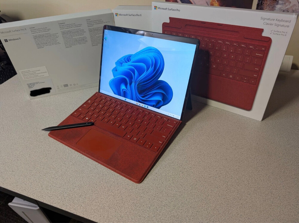 Surface Pro 8 i5 8GB keyboard pen 2 - 4