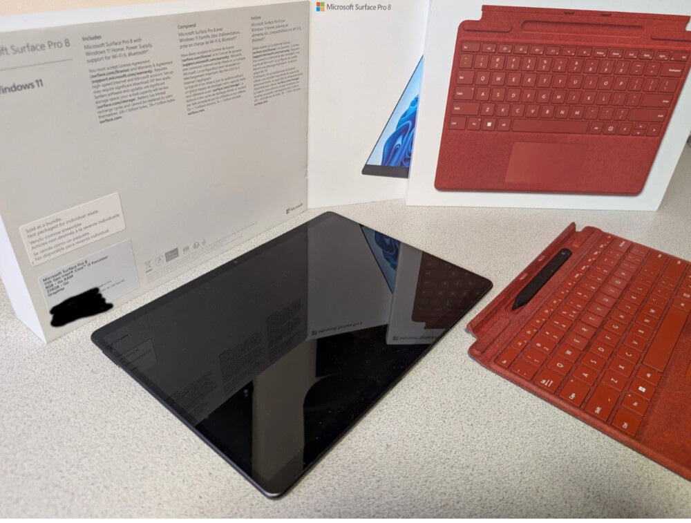 Surface Pro 8 i5 8GB keyboard pen 2 - 6