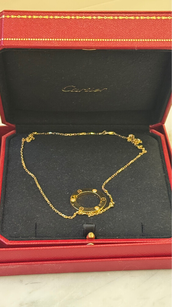 Cartier  necklace gold and diamond  - 4