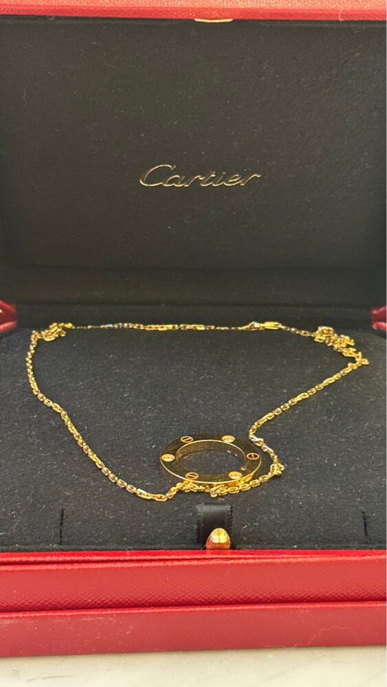 Cartier  necklace gold and diamond  - 5