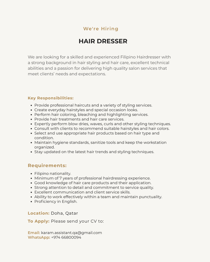Hair Dresser - 1