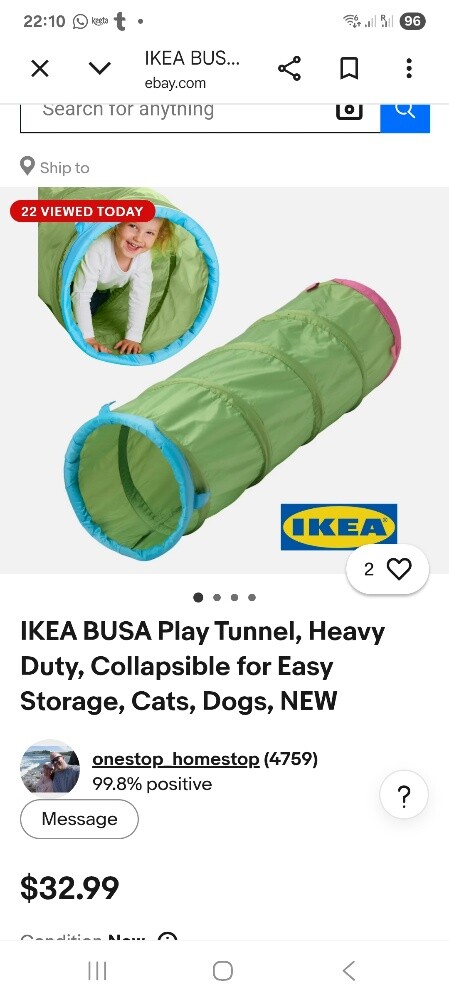 Kids ikea tent and tunnel - 3