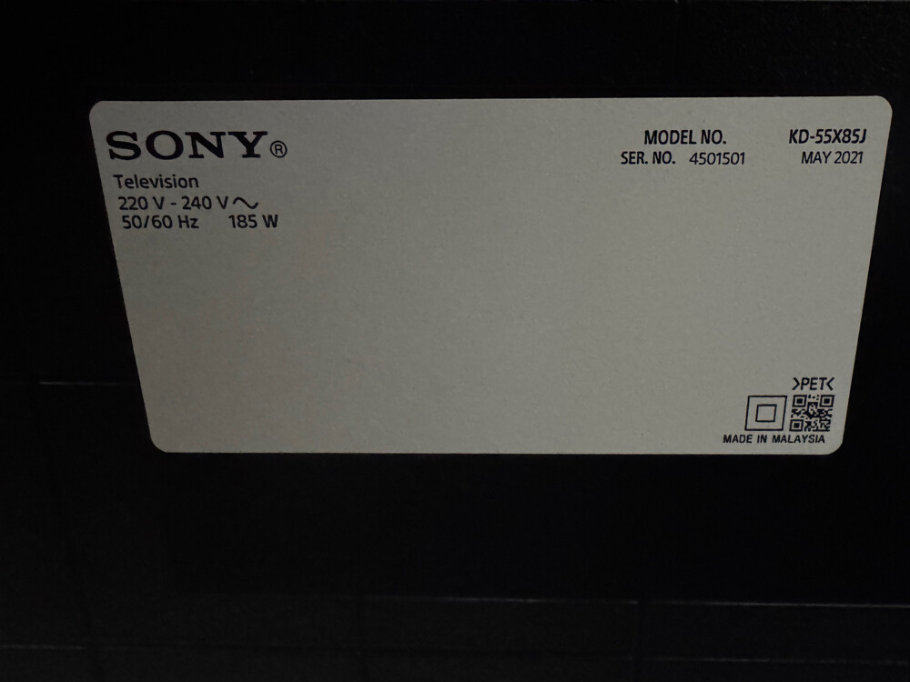 SONY 55” GOOGLE TV -SMART  - 2