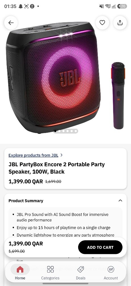 JBL PARTYBOX ENCORE2 PORTABLE - 5