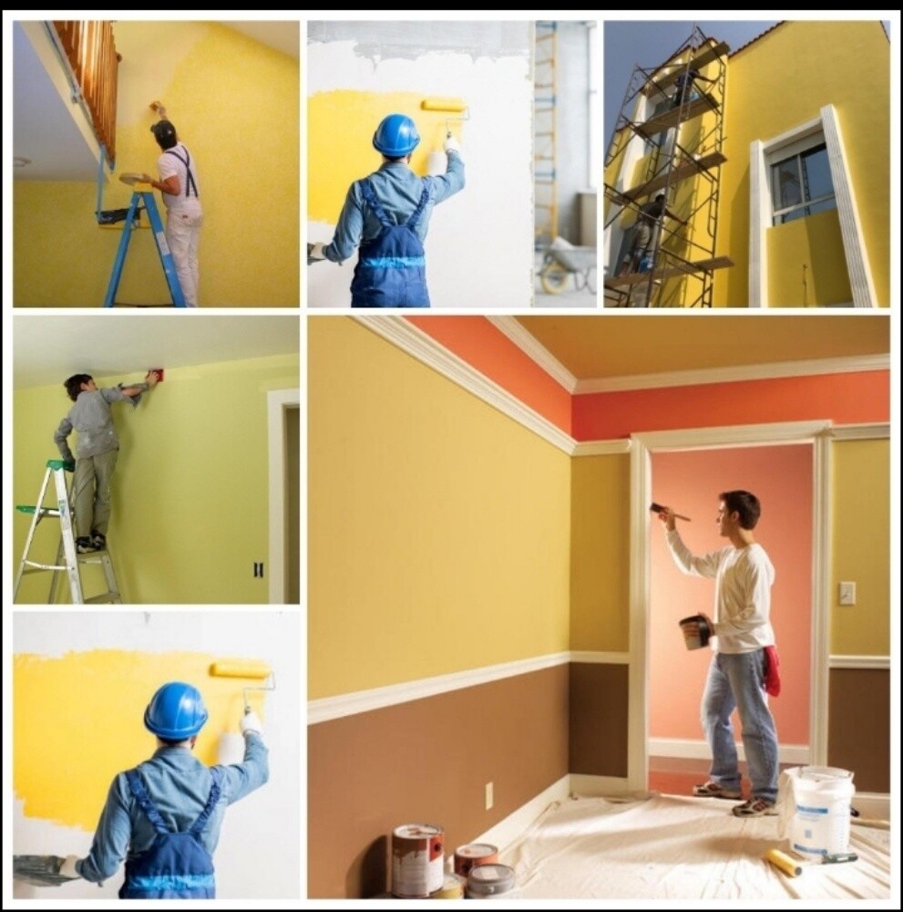 painting plumbing tile bricks - 1