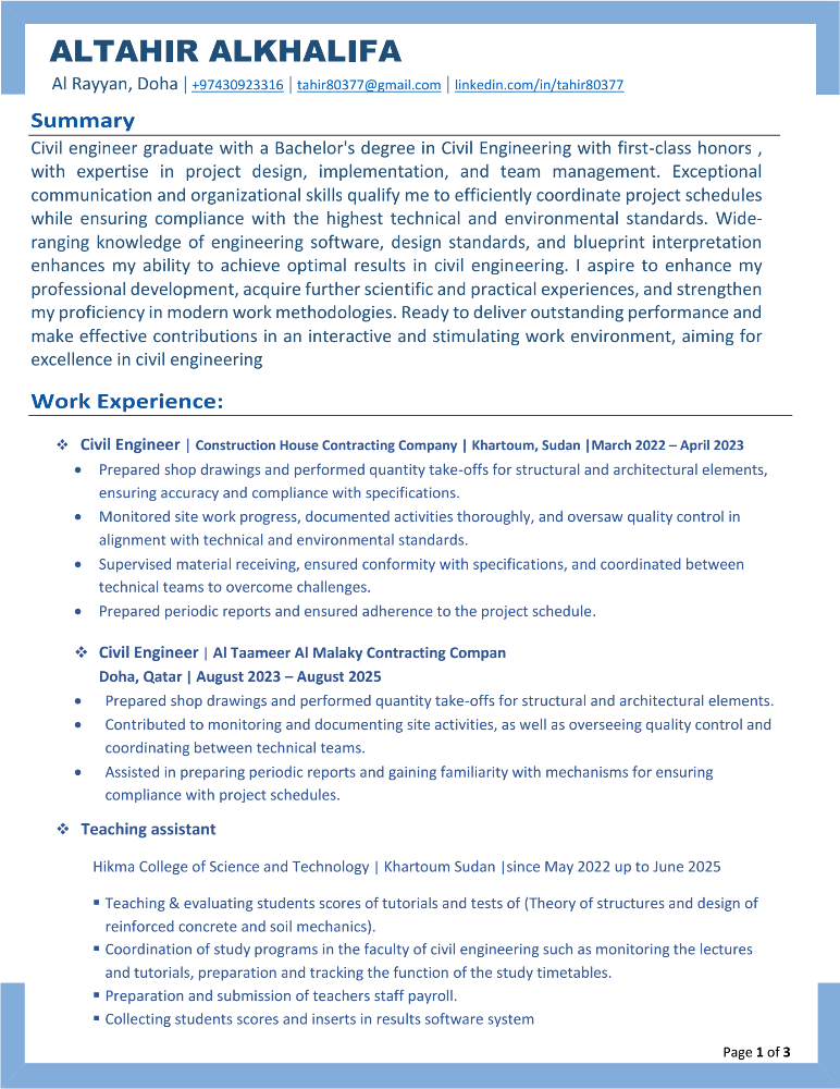 Civil Engineer - 1