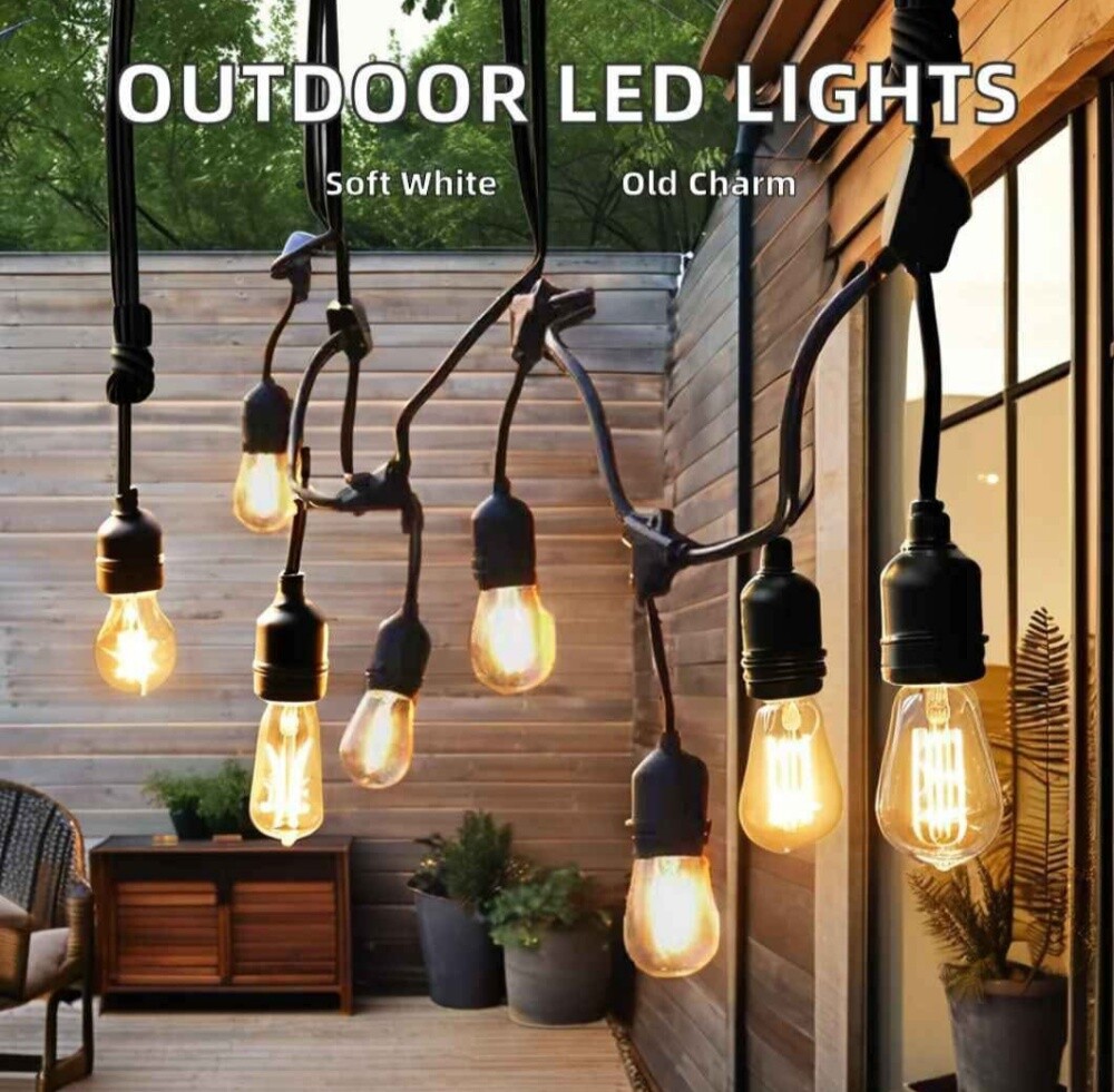 10 miters black wire with 20 bulbs. - 1