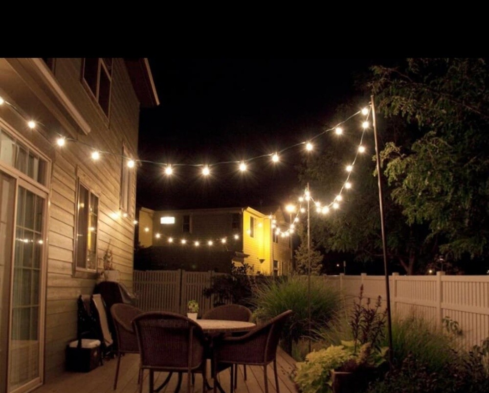 10 miters black wire with 20 bulbs. - 6