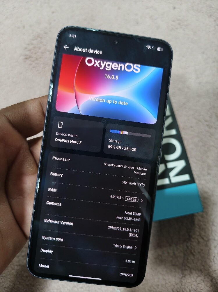 Oneplus Nord 5 Full box (Sale/Swap) - 2