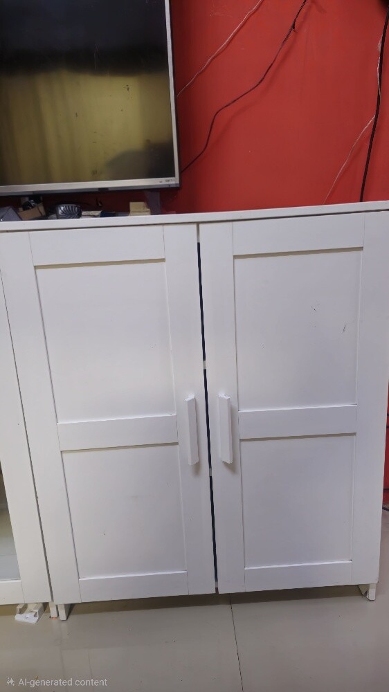 Cabinet with doors, white, 78x95 cm - 6