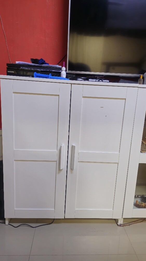 Cabinet with doors, white, 78x95 cm - 11