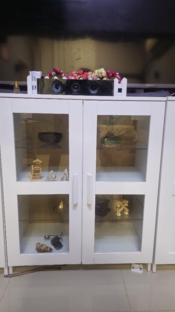 Cabinet with doors, white, 78x95 cm - 9