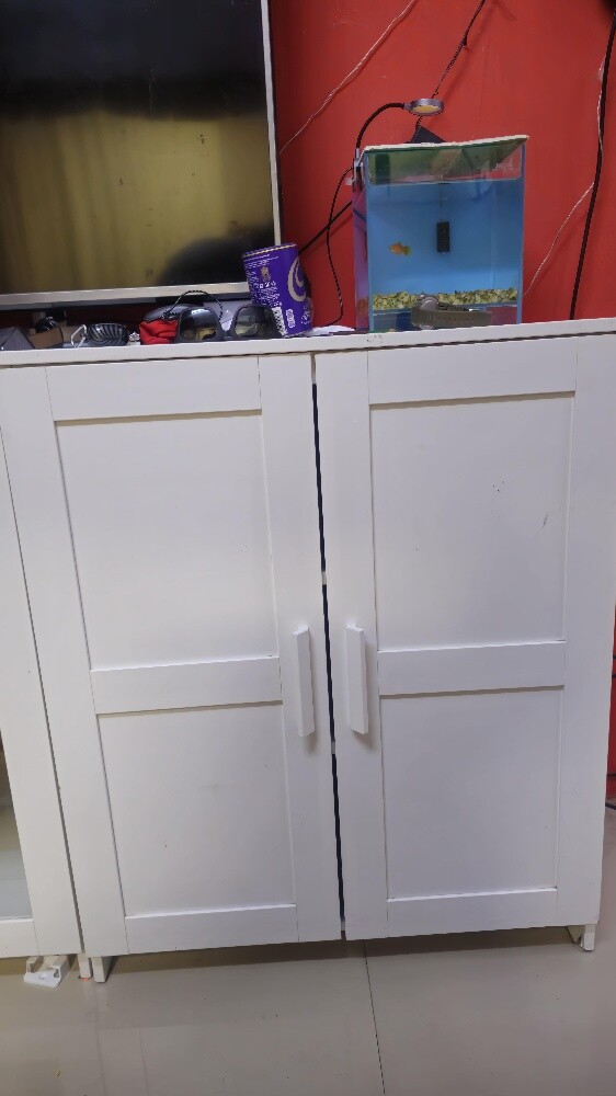 Cabinet with doors, white, 78x95 cm - 7